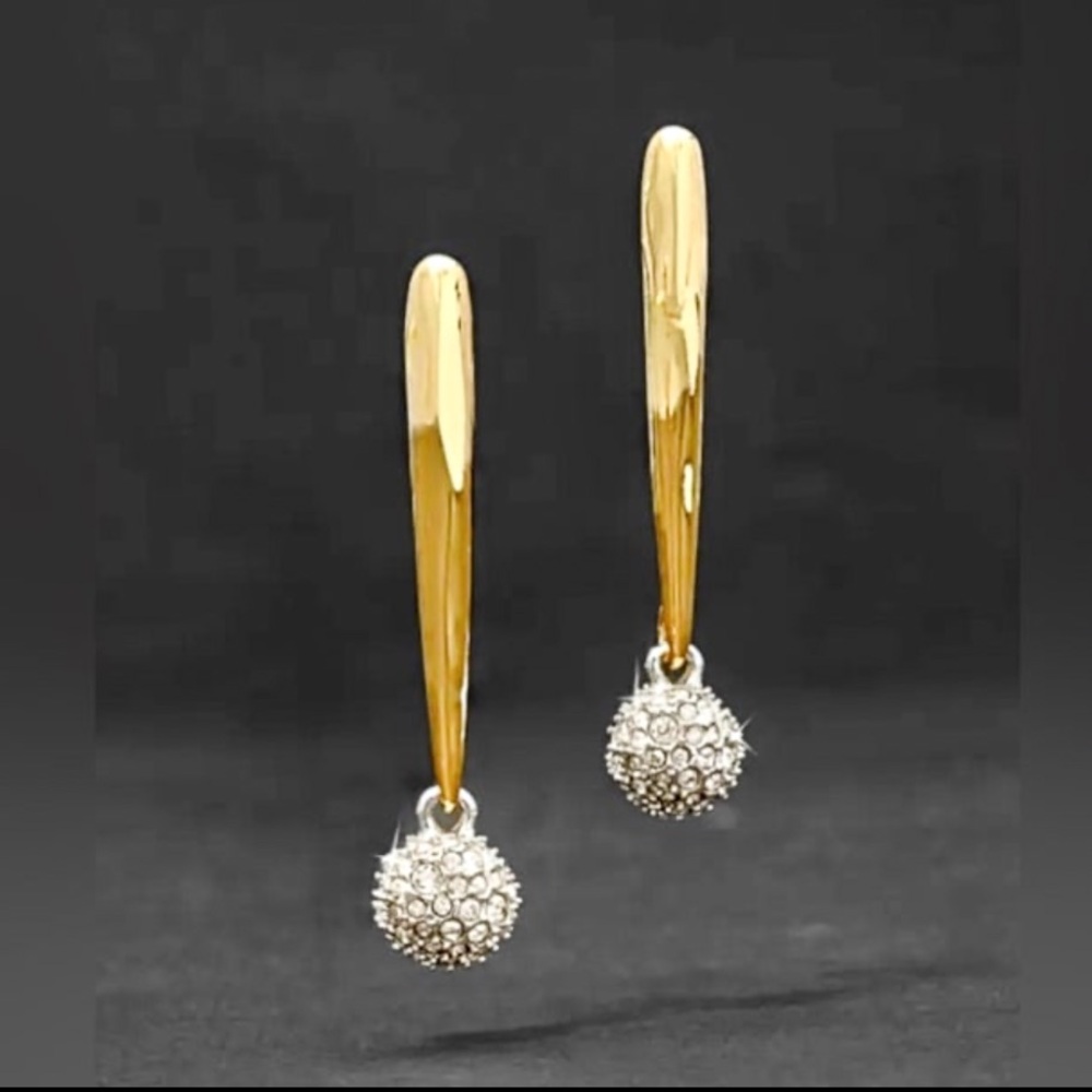 Alexis Bittar Crystal Pave Orb Drop Earrings